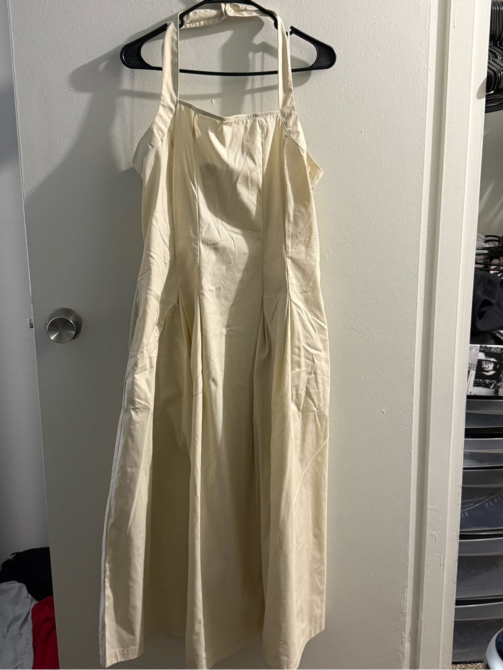 a new day Cream Halter Midi Dress